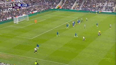  戈登传中，沃尔特马德抢点得手完成梅开二度！纽卡2-0领先