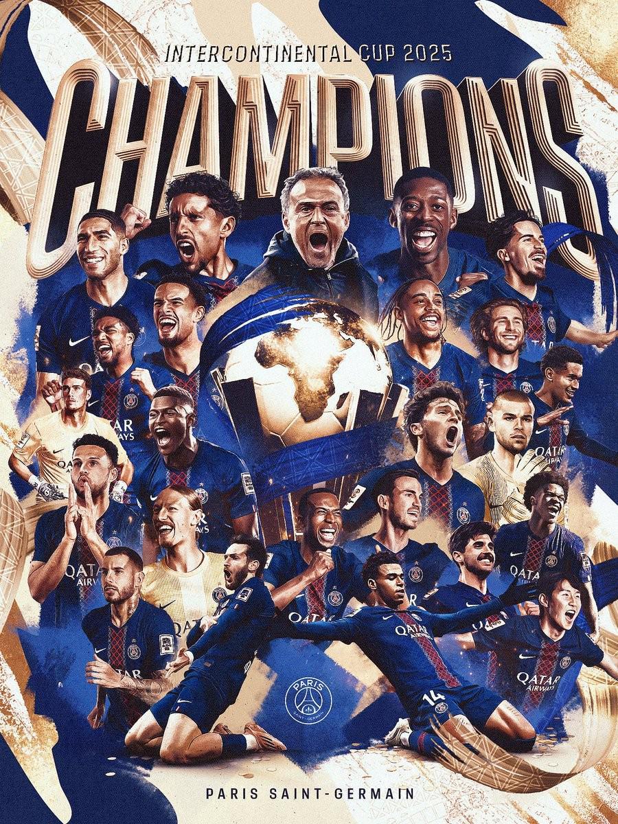  创造历史，巴黎是首支夺得FIFA俱乐部赛事冠军的法国球队
