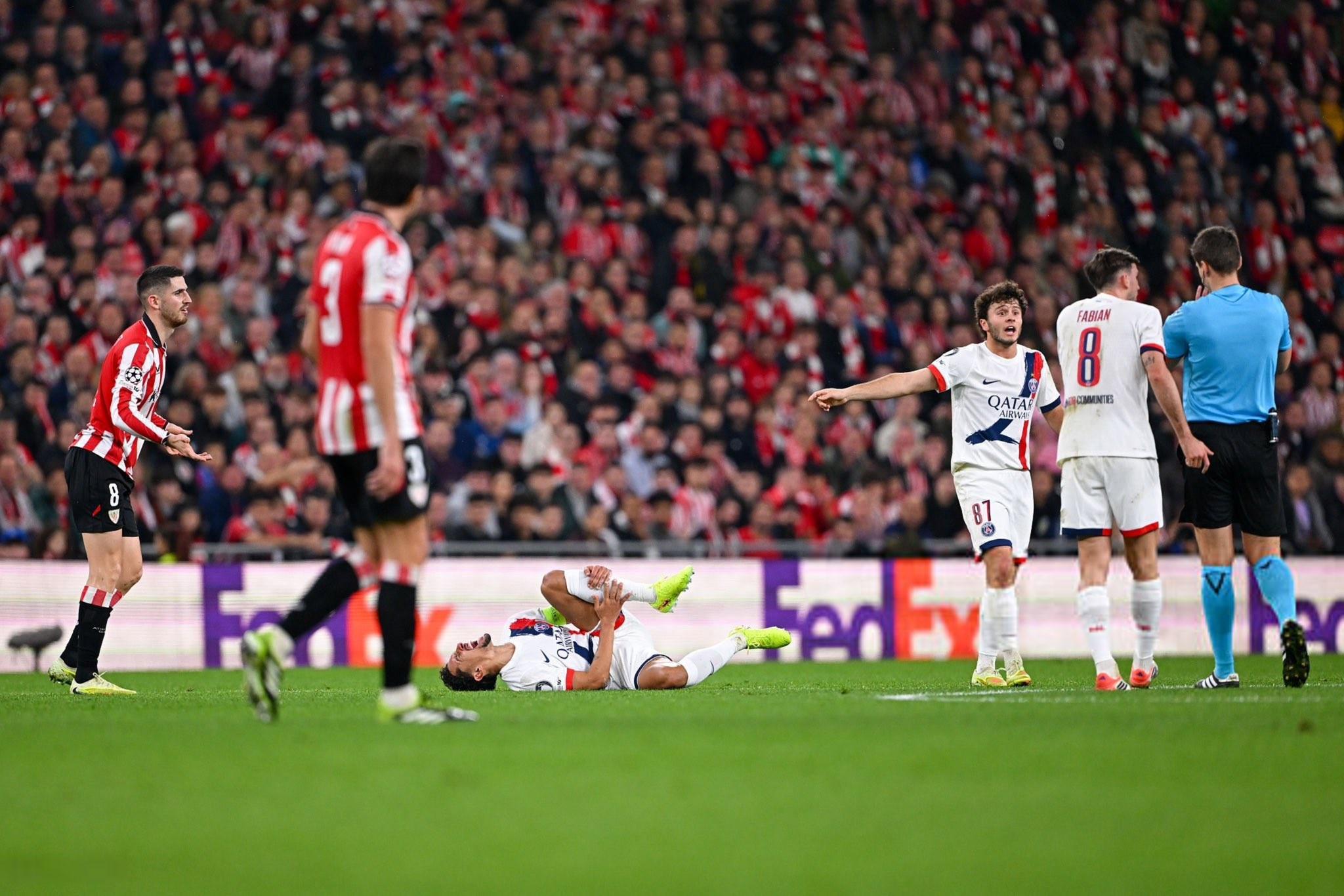  RMC：马尔基尼奥斯赛后确认其内收肌受伤，可能会伤缺数周