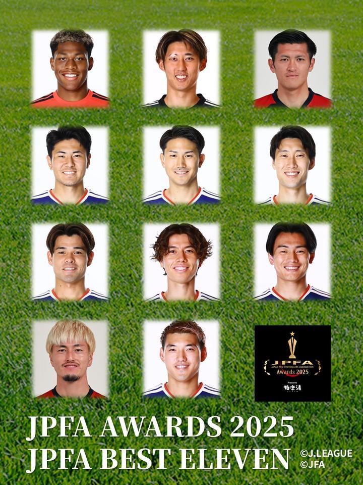 日本球员工会年度最佳阵：田中碧、伊藤洋辉入选，堂安律在列