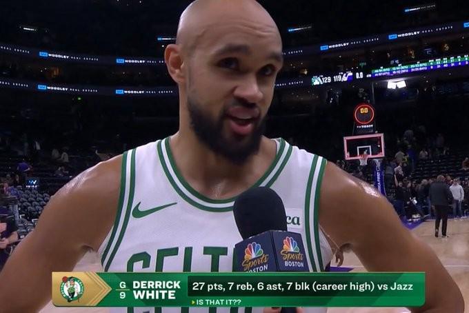 单场竟有7盖帽,绿军怀特创队史后卫盖帽数新高&生涯新高