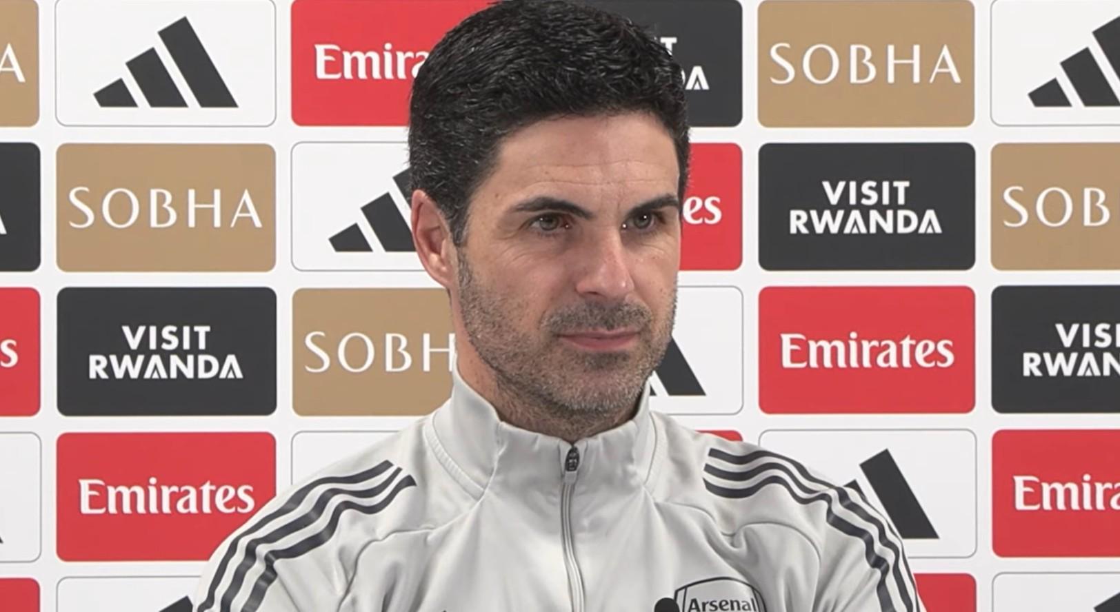 阿尔特塔:卡拉菲奥里是肌肉伤;我会根据对手调整中锋选择