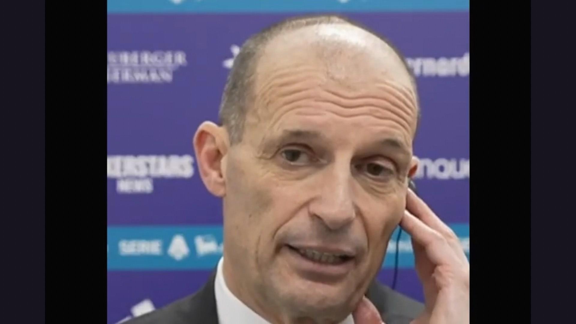 阿莱格里:扳平之后情况完全变了,对手虽有射门但没什么机会