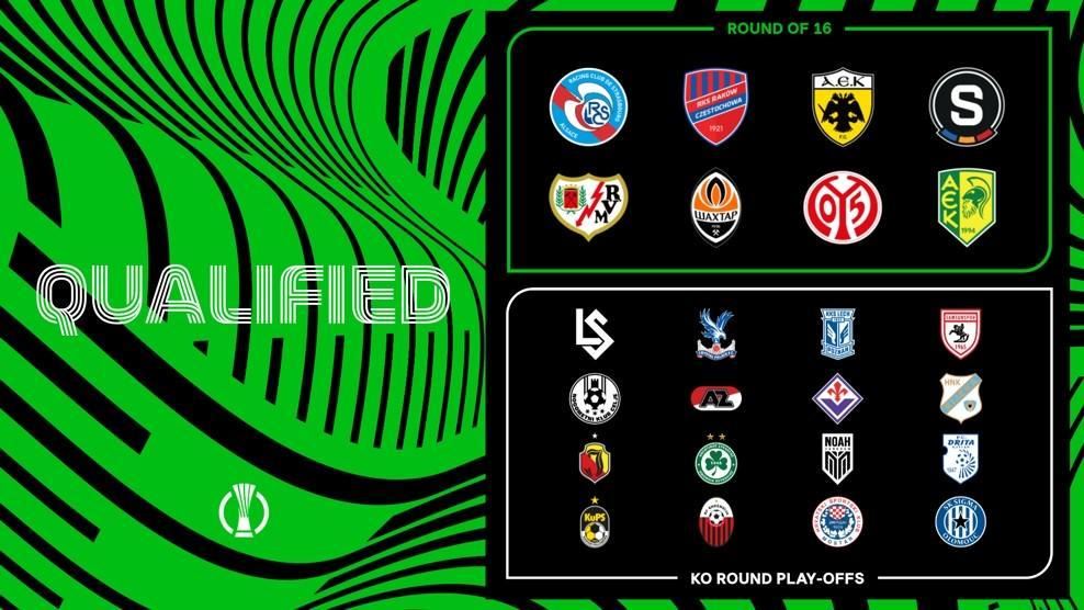 欧协联附加赛抽签结果：水晶宫vs莫斯塔尔日林斯基