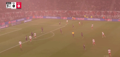 半场:拜仁0-1莱比锡,劳姆助攻罗慕洛破门,努萨连失良机