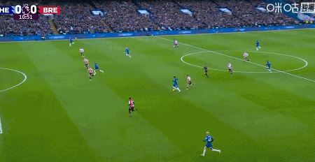 半场：切尔西1-0布伦特福德，若昂-佩德罗建功，加纳乔失良机