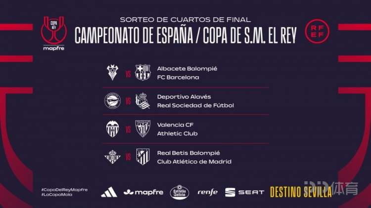 国王杯1/4决赛:淘汰皇马的西乙球队阿尔瓦塞特,将对阵巴萨