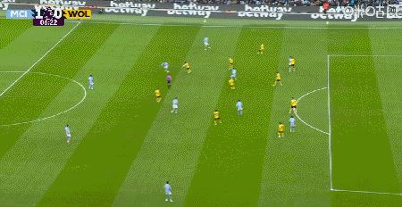 半场：曼城2-0狼队，马尔穆什闪击，塞门约建功