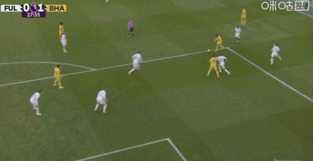 半场：富勒姆0-1布莱顿，阿亚里劲射建功