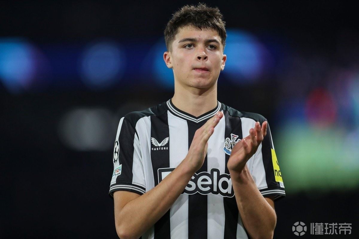 米利迎来第10场欧冠,成纽卡队史U20球员欧战出场数10+第三人