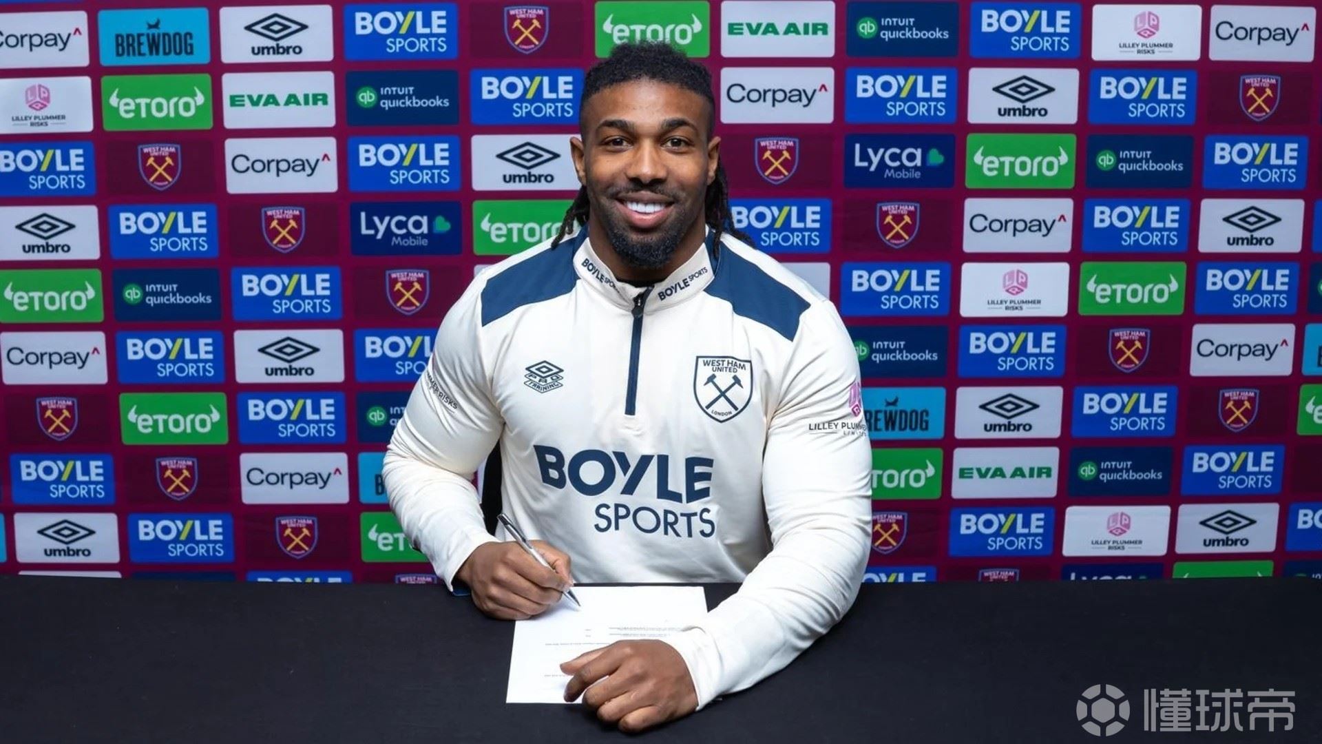 官方：西汉姆联签下富勒姆前锋阿达玛-特拉奥雷