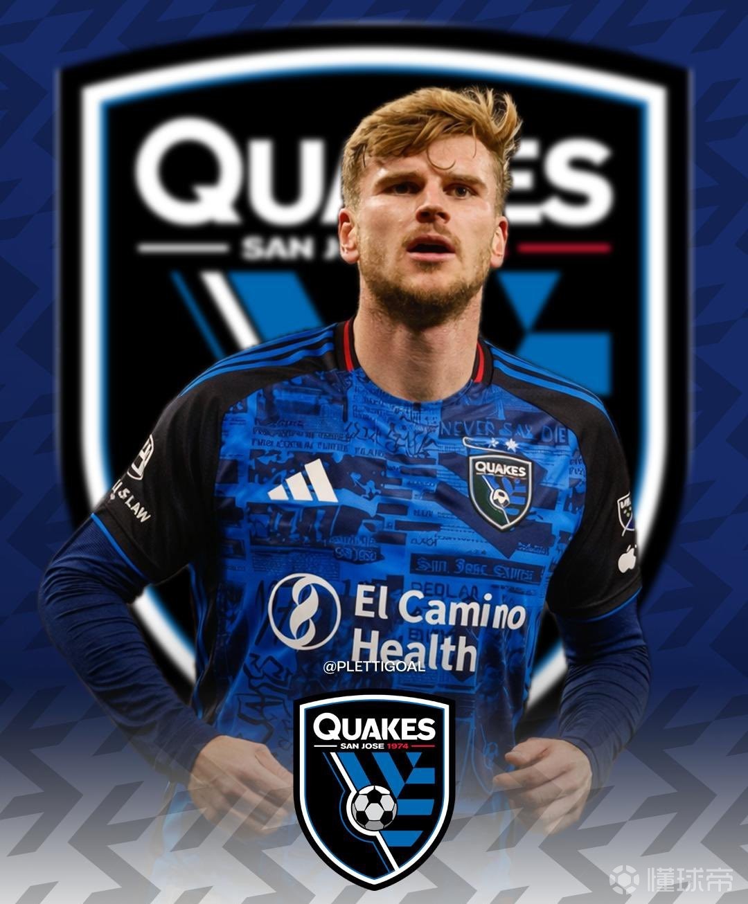 德天空:维尔纳将加盟美职联圣何塞地震队,他已与莱比锡解约