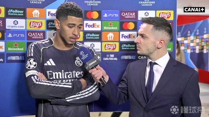  贝林厄姆：本菲卡比我们更拼，所有二分之一球都被他们抢下了