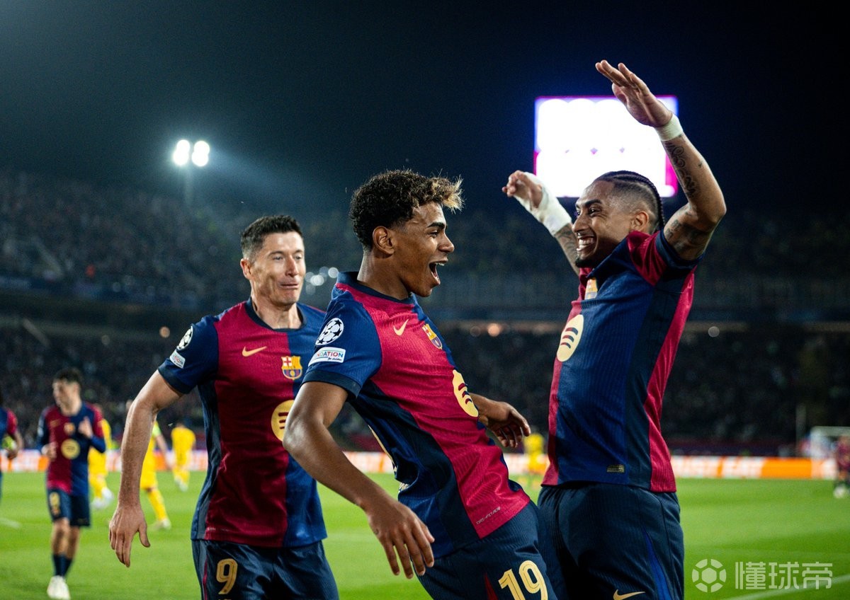 亚马尔20岁前欧冠三次单场传射，追平姆巴佩纪录