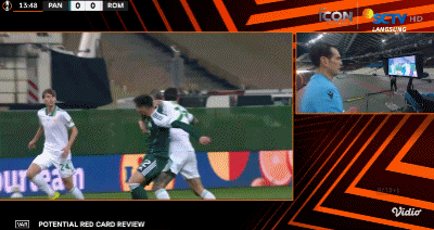 半场战报：帕纳辛纳科斯0-0罗马，曼奇尼染红