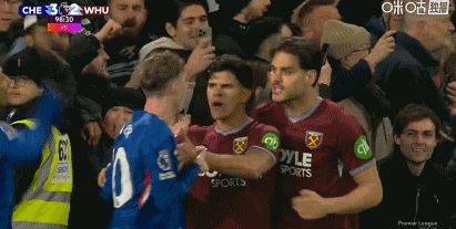 爆发冲突！托迪博锁喉佩德罗染红 库库被拽倒帕尔默险吃耳光