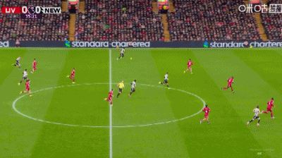 半场战报：利物浦2-1纽卡，埃基蒂克梅开二度