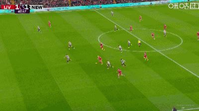 第41分钟，埃基蒂克禁区推射破门，利物浦1-1扳平纽卡