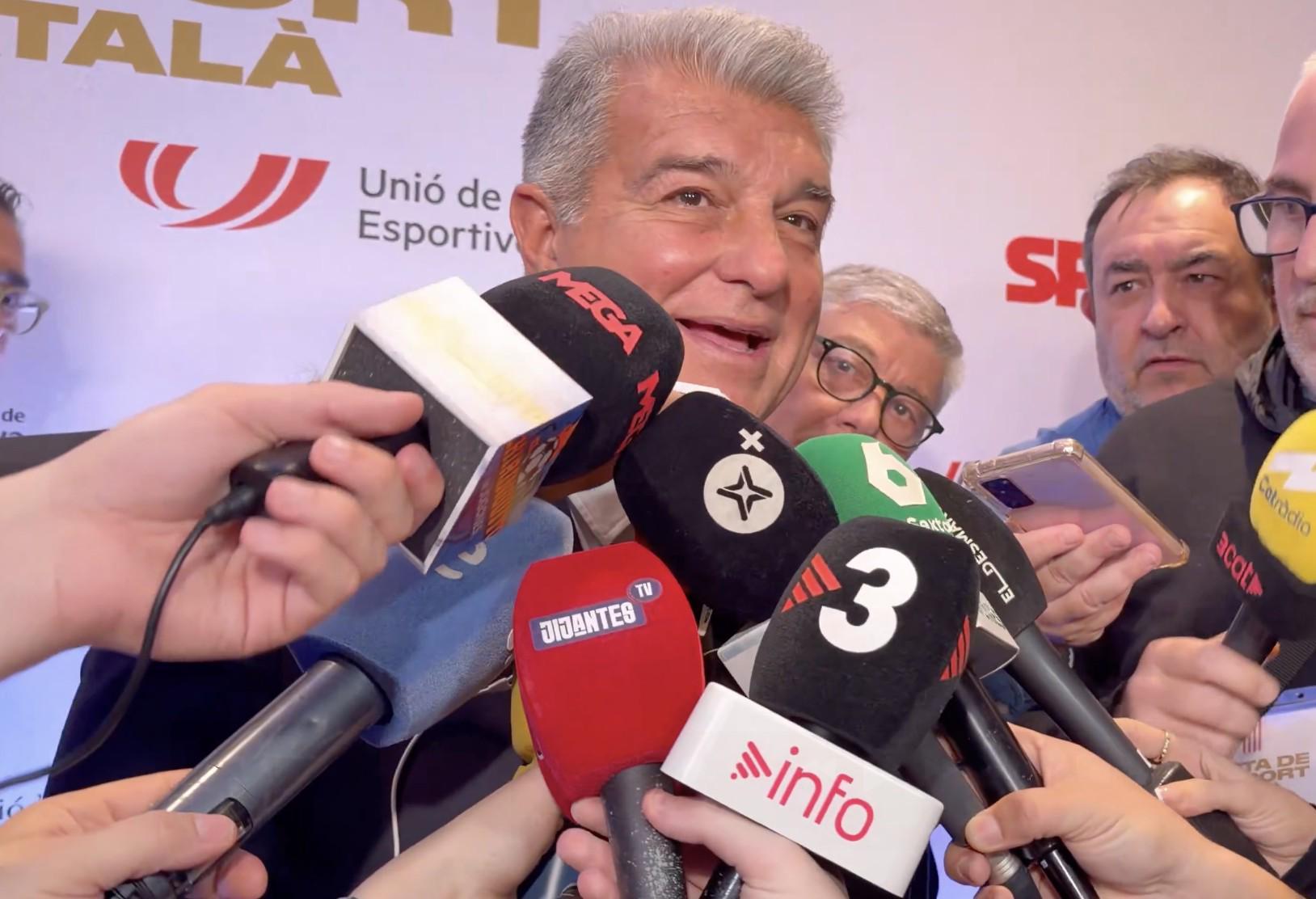 拉波尔塔：我希望巴萨至少能够追平，甚至超越上赛季的成绩