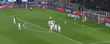 第15分钟，孔塞桑开出角球，布雷默头槌破门，尤文1-0