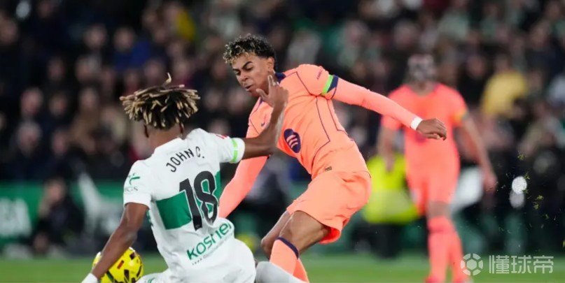 马卡：巴萨射门转化率持续低下，对埃尔切30脚射门仅进3球