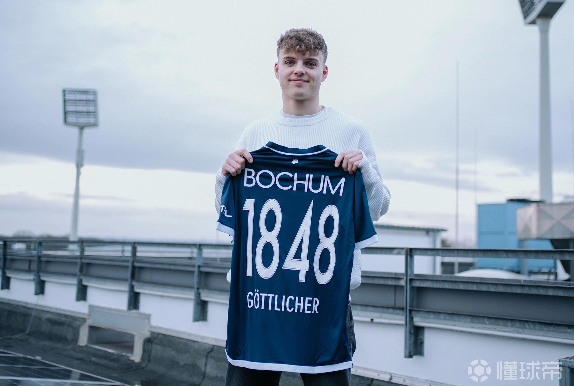 官方：拜仁17岁中场格特利歇尔加盟德乙波鸿