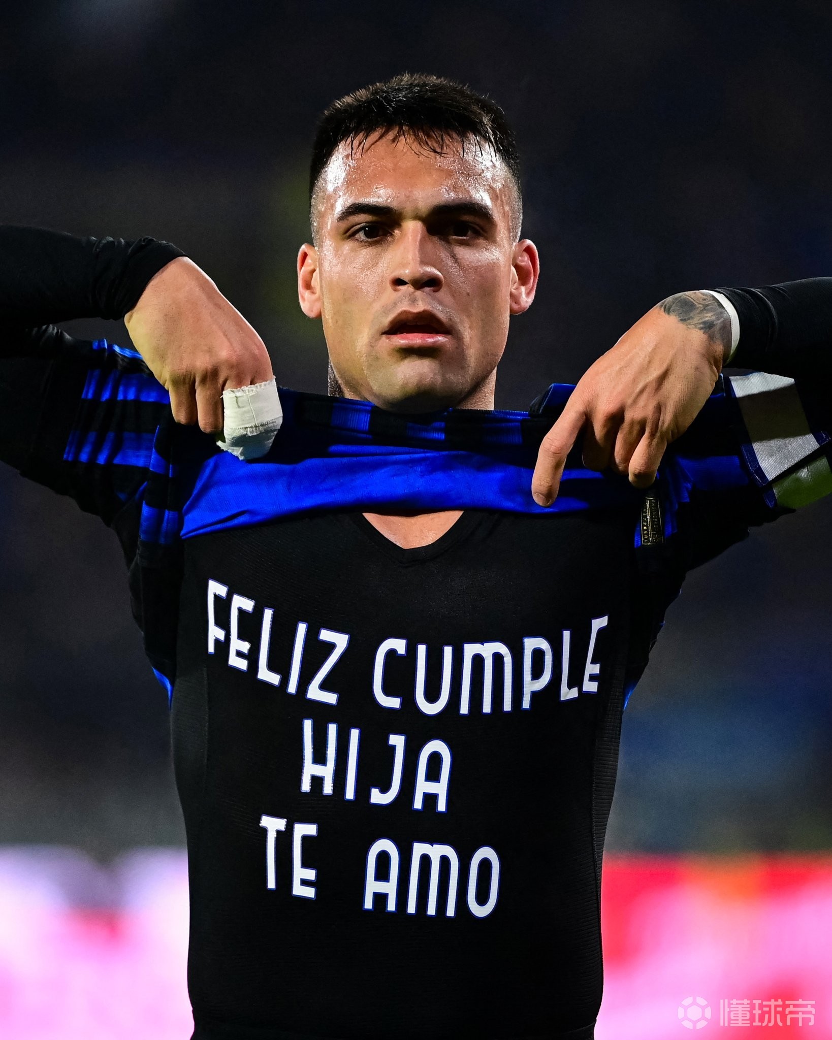 满是父爱，劳塔罗将进球献给自己迎来5岁生日的女儿