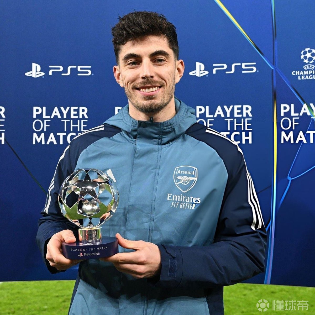 传射建功，哈弗茨当选欧冠全场最佳球员