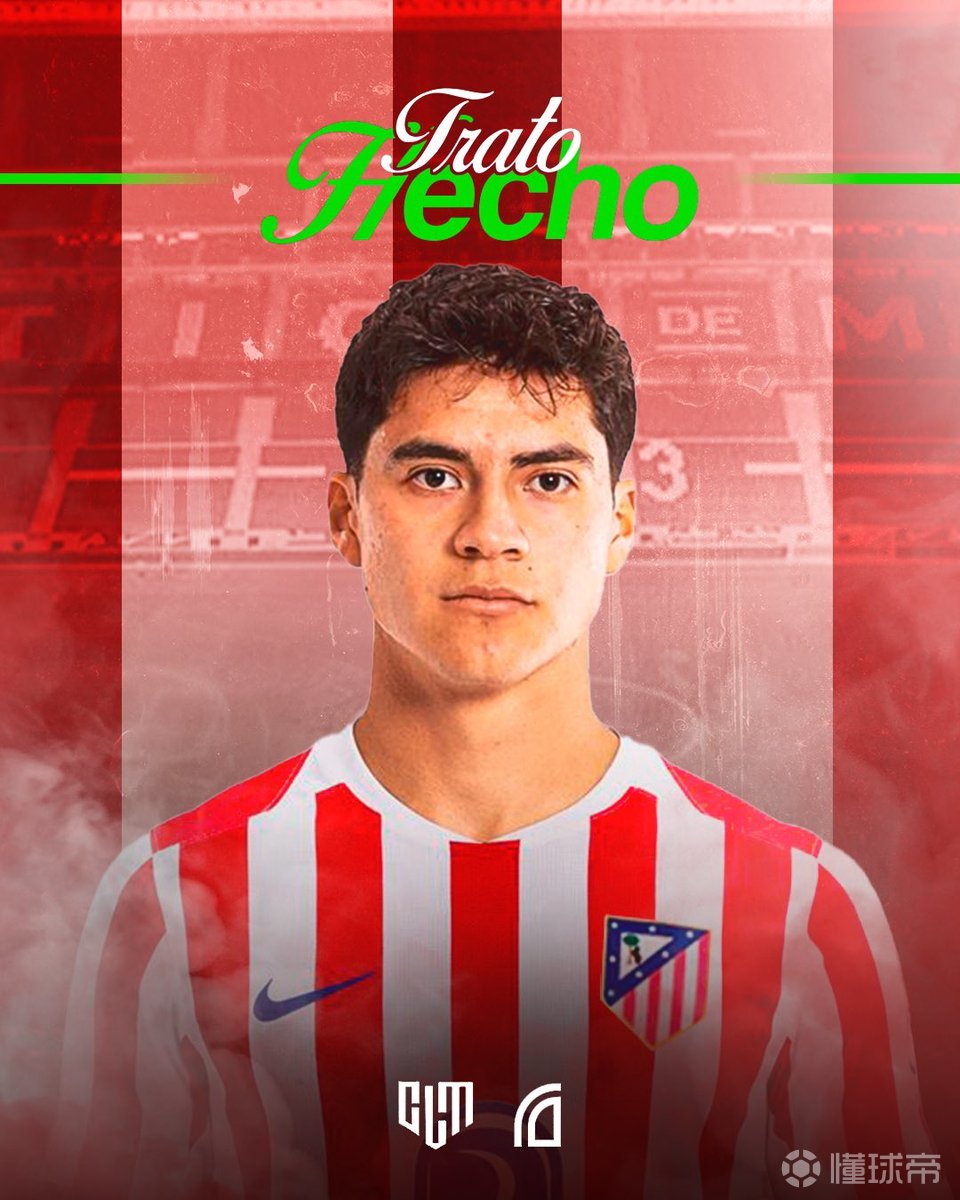 记者：马竞与奥贝德-巴尔加斯签约至2030年，球员将被外租