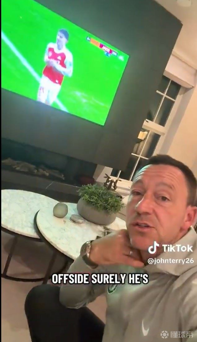  无法接受，特里在家目睹被绝杀：哈弗茨肯定越位了