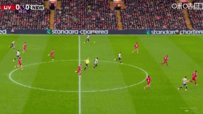 半场战报：利物浦2-1纽卡，埃基蒂克梅开二度