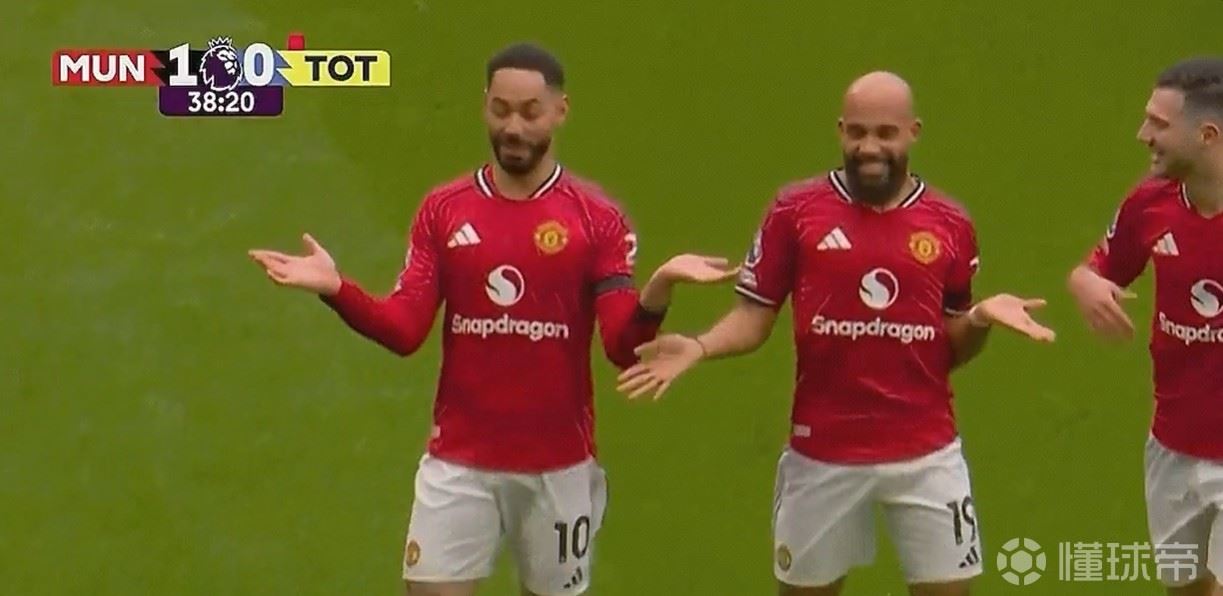 本赛季英超曼联通过定位球打进15球，仅次于阿森纳