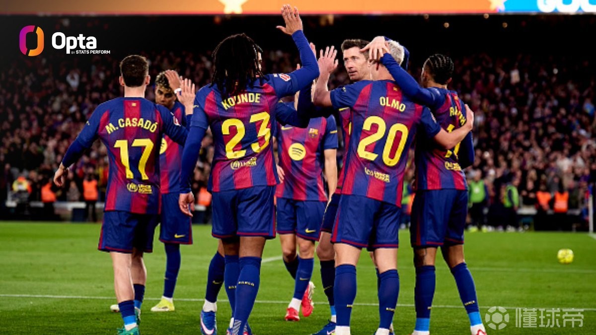 巴萨近10场联赛主场全胜，与马竞并列目前西甲最长