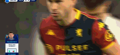 半场：那不勒斯2-1热那亚，麦克托米奈世界波，霍伊伦破门