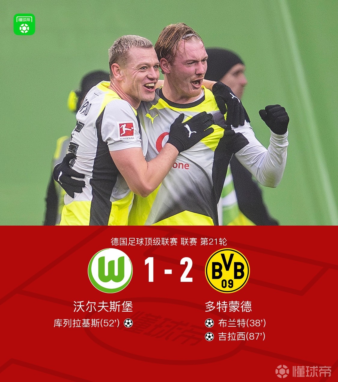 剑南春丨多特2-1客胜狼堡，吉拉西绝杀，阿穆拉屡失良机