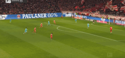 第35分钟，诺伊尔送大礼，克拉马里奇破门，霍芬海姆1-1拜仁