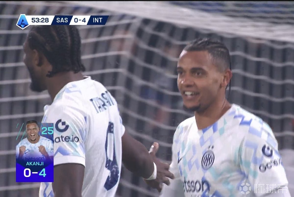 打进意甲生涯处子球，阿坎吉首次代表国米破门