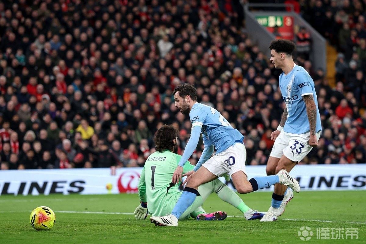 1-2遭曼城逆转，利物浦本赛季英超首次在领先的情况下输球