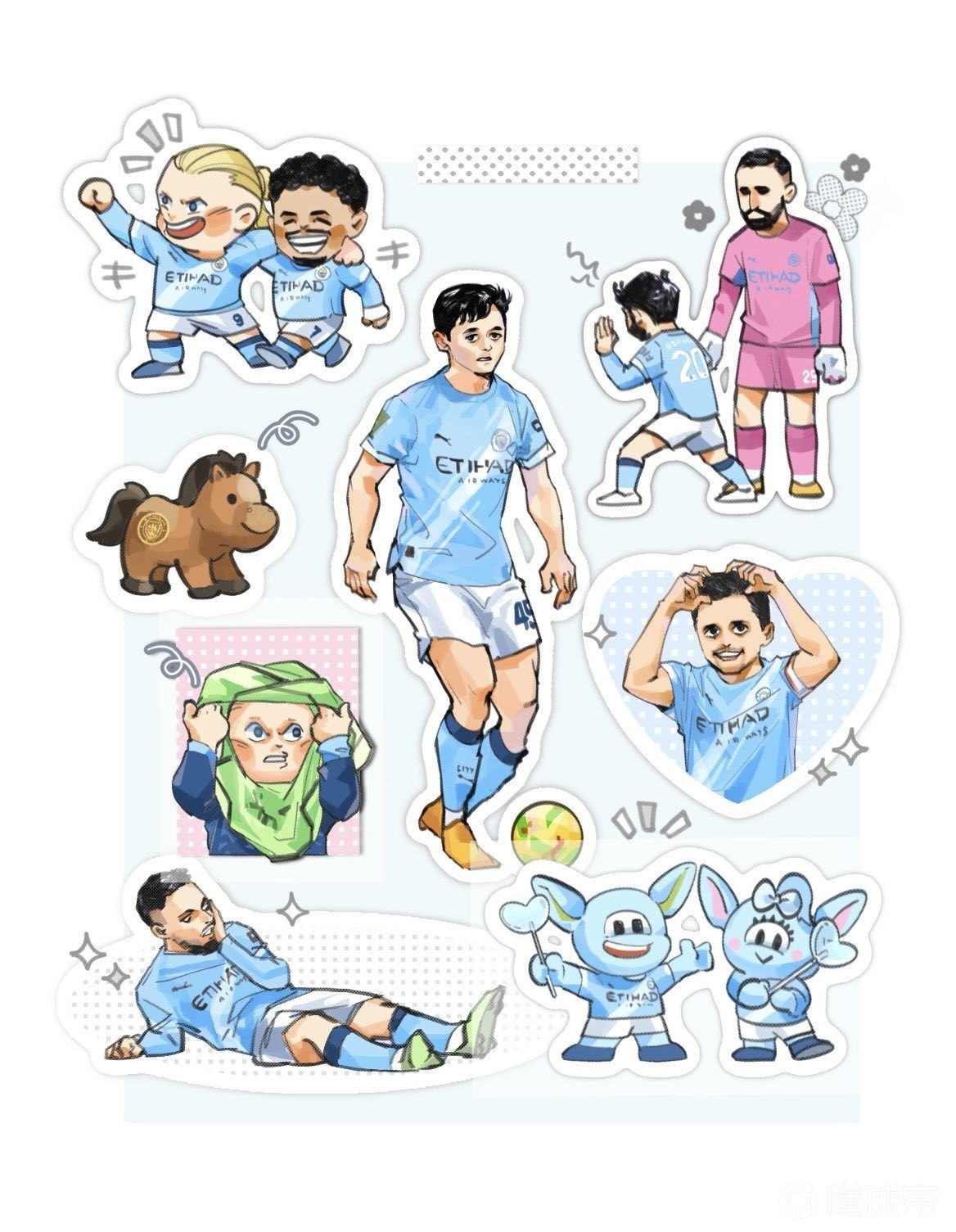 【曼城】——卡通动漫版蓝月亮