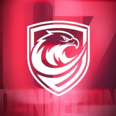 中乙广州蒲公英社媒更新队徽：盾形轮廓，中央为鹰头图案