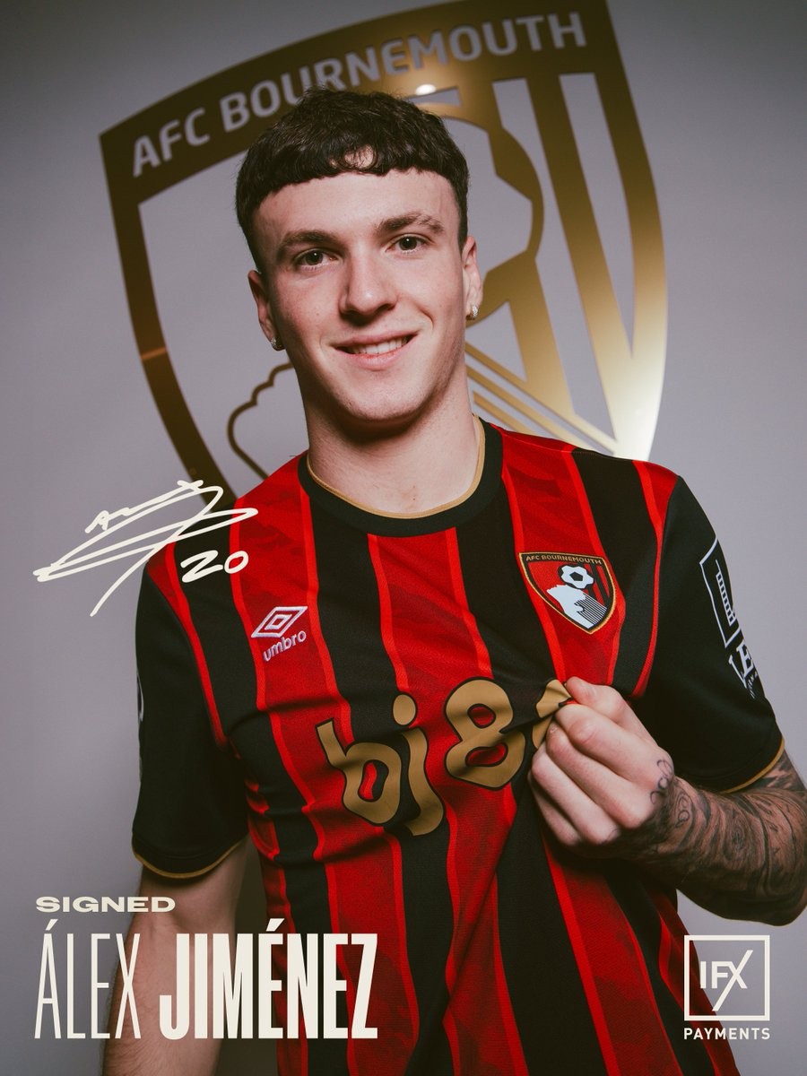 官方:伯恩茅斯买断米兰后卫阿莱士-希门尼斯,签约至2031年