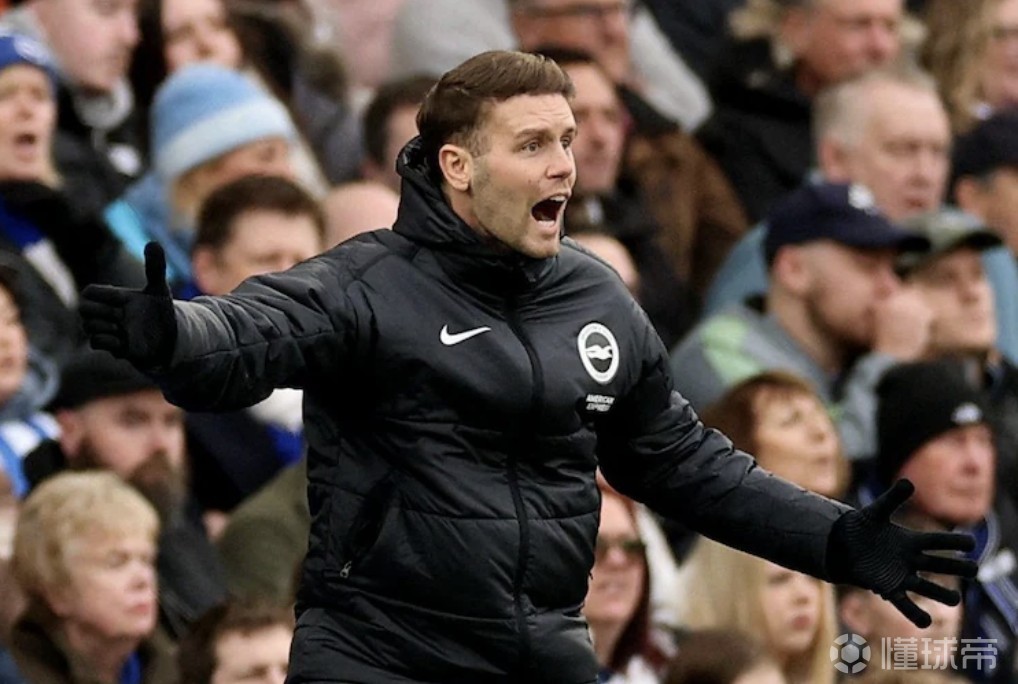 布莱顿近13轮仅1胜,许尔策勒登顶英超教练下课赔率榜
