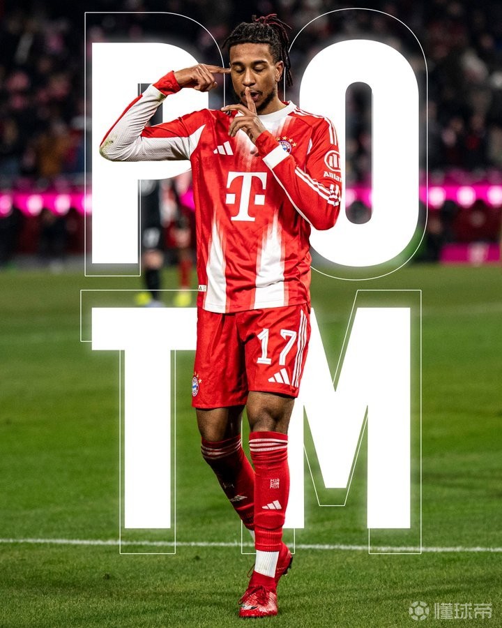 7场贡献3球8助攻，奥利塞当选拜仁1月最佳球员