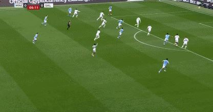 半场战报：曼城零射正1-0索尔福德城，艾特-努里造乌龙