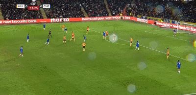 半场:切尔西1-0赫尔城,内托破门,埃斯特旺失空门