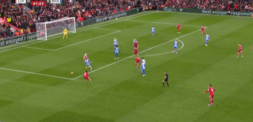 半场战报：利物浦1-0布莱顿，琼斯破门，凯尔凯兹送助攻