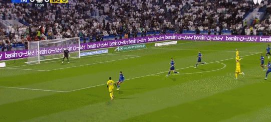 半场：利雅得胜利1-0哈萨征服，C罗斩获回归后首球，马内助攻