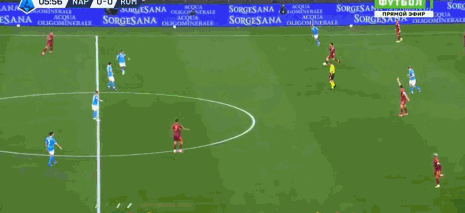 半场：那不勒斯1-1罗马，马伦破门，斯皮纳佐拉世界波扳平