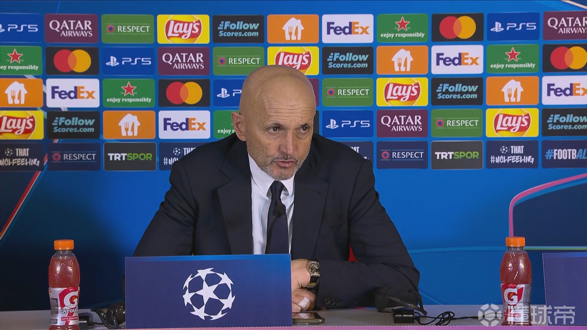 斯帕莱蒂：在红牌出现之前，球队的表现就已经低于应有水平了