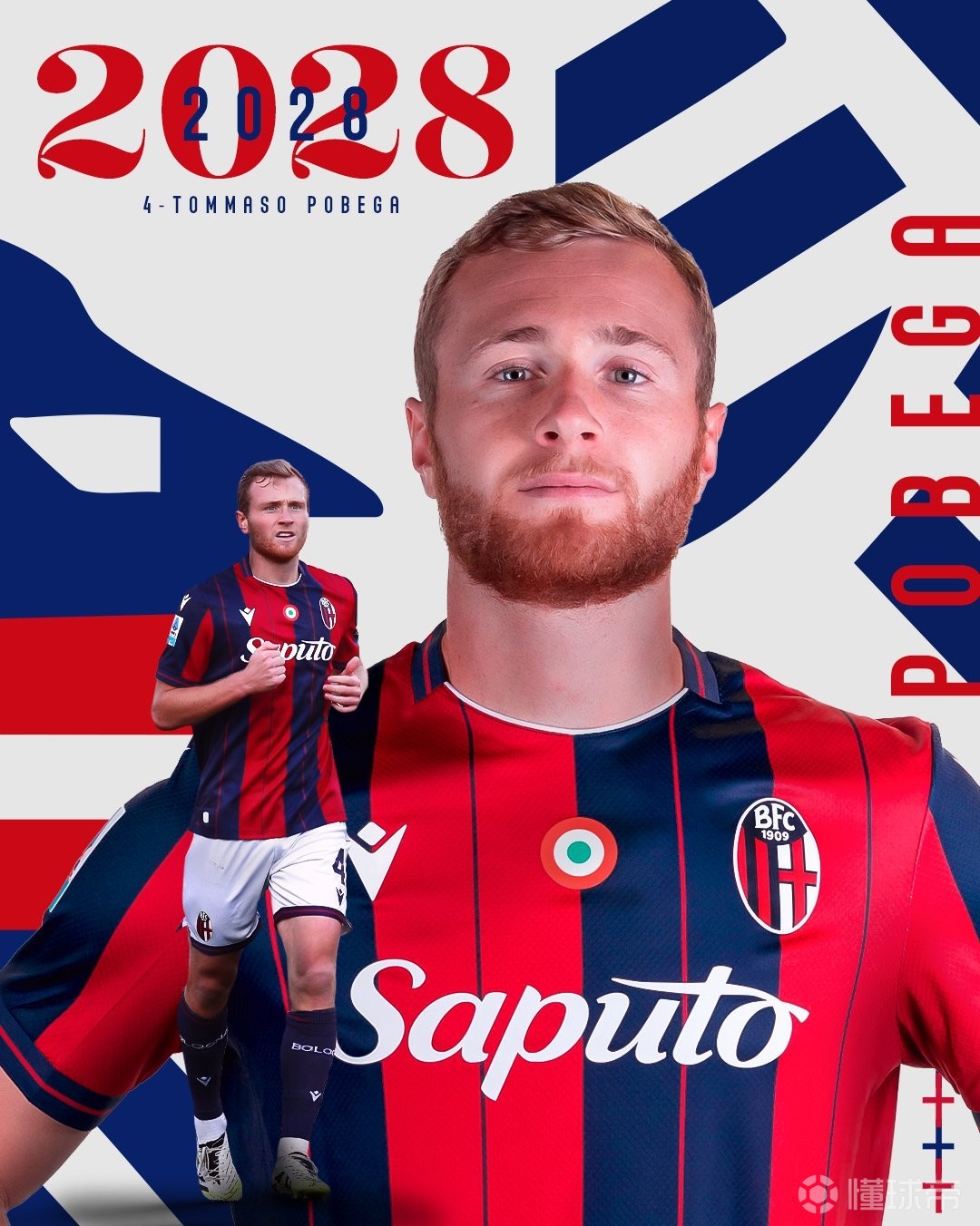 官方：博洛尼亚买断米兰中场波贝加，双方签约至2028年